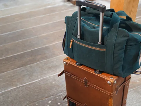 名産を使用したバッグの写真